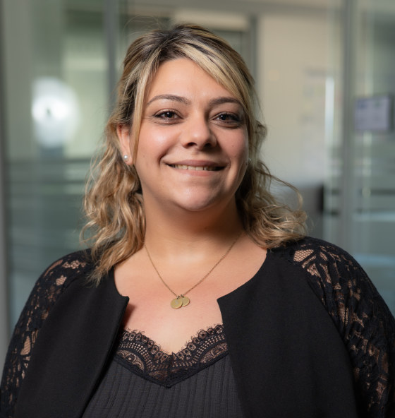 Porträt von A. Nicotra, Kaufmännische Mitarbeiterin der Stadtwerke Friedrichsthal